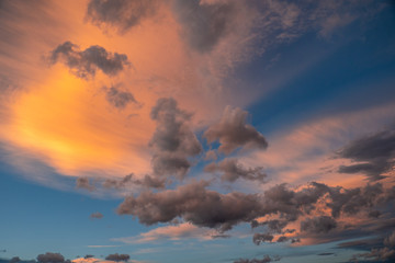 Dramatic clouds over the plains