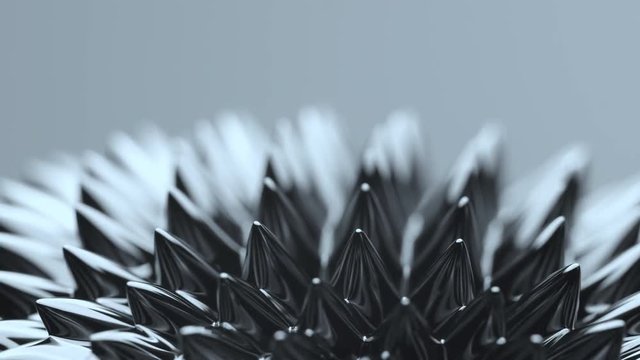 Ferrofluid.  Black liquid surface. Abstract background.
