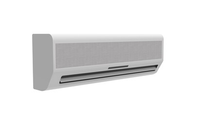 Air Conditioner isolated 3D Rendering