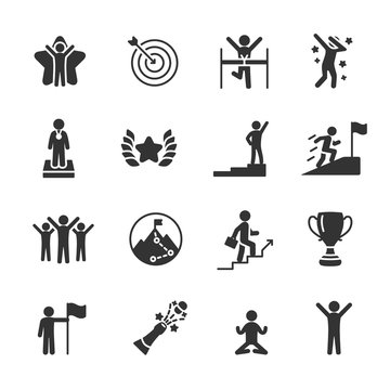 Vector set of success icons.