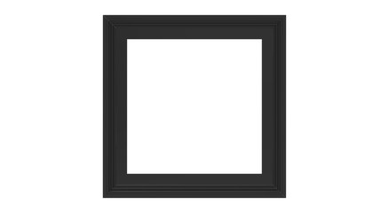 Frame isolated on White 3D Rendering