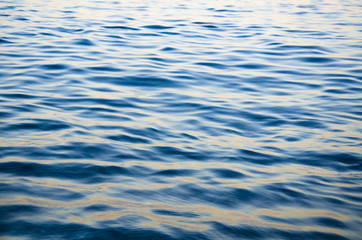 Abstract sea background, view on ripple surface of water