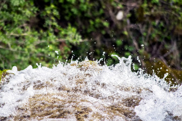 turbulent water in the river - 269767150