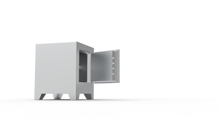 Metal Safe isolated 3D Rendering