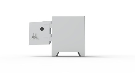 Metal Safe isolated 3D Rendering