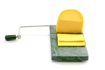 Gouda cheese and slicer