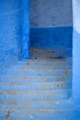 Escaleras azules
