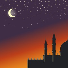 Ramadan Eid Al Fitr Greeting Card template