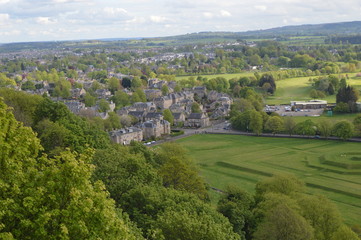 Views from Stirling Castle, Scotland, over surrounding countryside