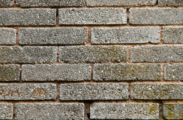 Backsteinmauer für Hintergrund oder Textur