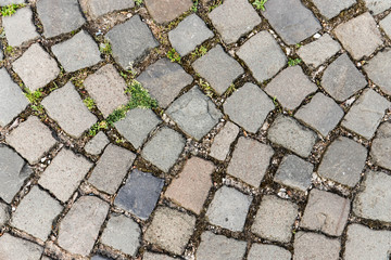 Cobblestone paving for use as texture or background