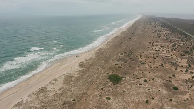Aerial View Outer Banks Highway North Carolina Atlantic Coast