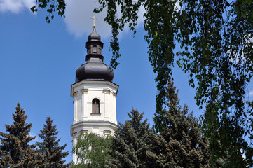 Pinsk. View on the Church of the Assumption of the Blessed Virgin Mary
