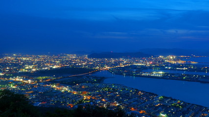 高松市街夜景（屋島から）２