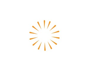 sun ilustration logo vector