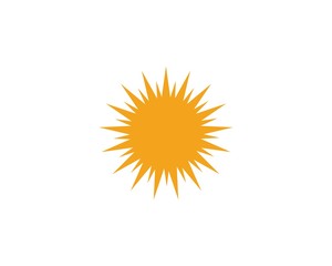 sun ilustration logo vector