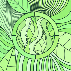 Square multicolored pattern. Hand drawn mandala on isolated background. Design for spiritual relaxation for adults. Print for flyers and banners. Doodle for work