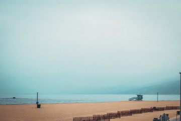 Fototapeta na wymiar Coastline Santa Monica Pier
