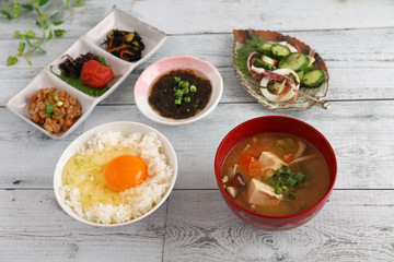 美味しそうな和風朝食