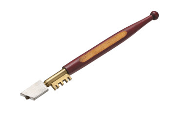Diamond glass cutter tool (with clipping path) isolated on white background