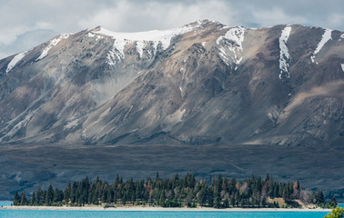 Obraz premium Beautiful landscape of Tekapo New Zealand