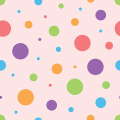 abstract dot circle seamless patterns vector