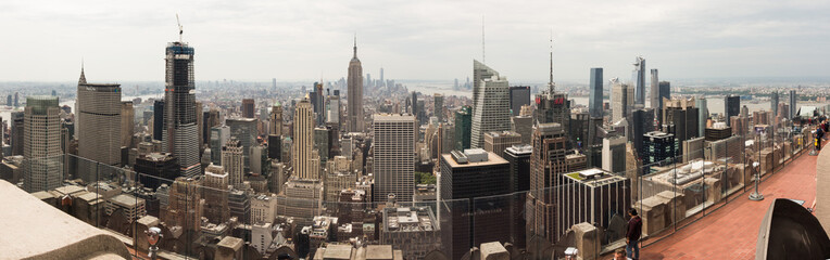 Fototapeta na wymiar Lower Manhattan from Top of the Rock