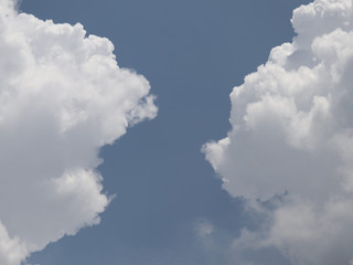 blue sky with white clouds