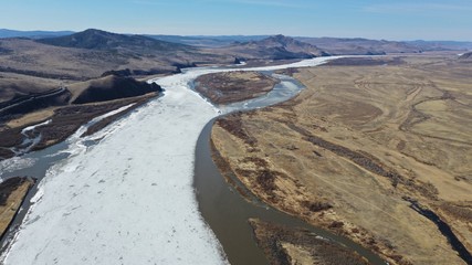 Fototapeta na wymiar River in Buryatia