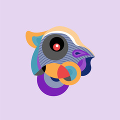 Vector Illustration Colorful Birds and Chicken in Flat Colors. Illustration can Use for Logo, pattern, background, print, fabric, website, landing page and decoration.