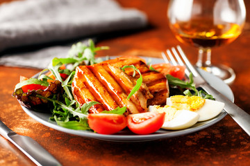 Chicken meat salad.