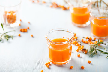 Homemade buckthorn drink