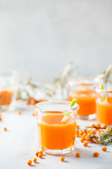 Homemade buckthorn drink