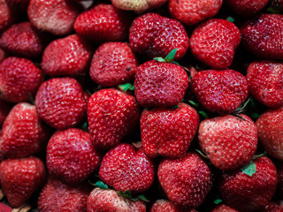 Natural fresh strawberries