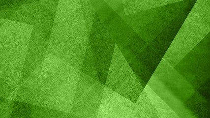Naklejka na ściany i meble Abstract green and white background with geometric diamond and triangle pattern. Elegant textured shapes and angles in modern contemporary design.
