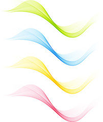 Abstract background with color waves