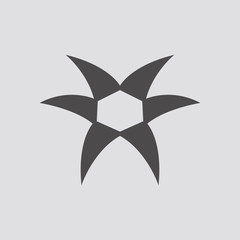 Ripped metal icon.Vector illustration.