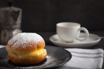 Freshly baked Berlin donuts
