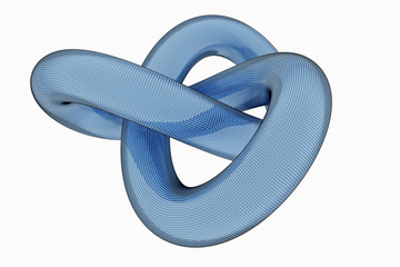 3d rendering of metal knot