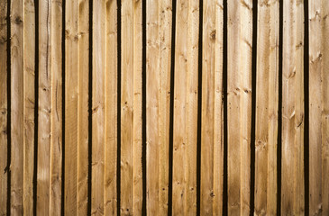 Wooden fence planks