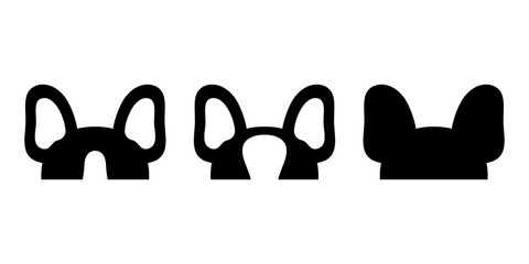 dog vector french bulldog icon head puppy logo cartoon character illustration doodle