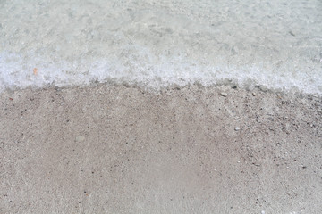 Sea waves on the beach.