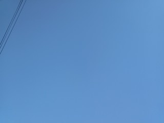 Clear blue sky background and empty space for your design, no cloud. 