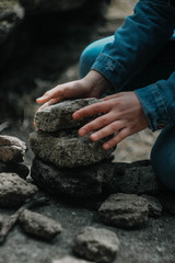 stones in the forest