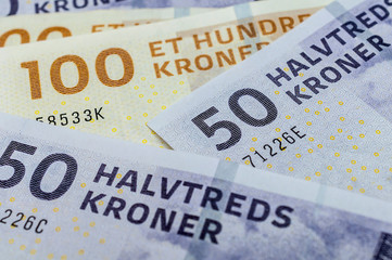 Danish kroner, currency from denmark in europe 