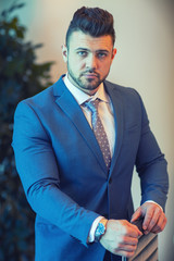 Businessman in office