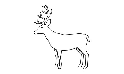 Deer  icon. Animal  design. vector illustration - Vector 