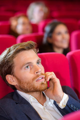 man in the cinema