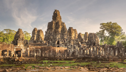 Fototapeta na wymiar Ancient temple Bayon Angkor Siem Reap, Cambodia