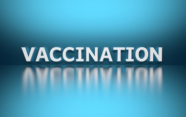Simple vaccination presentation illustration